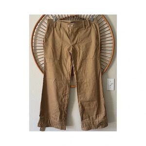 VTG Cargo style wide leg khaki pants Sz L
